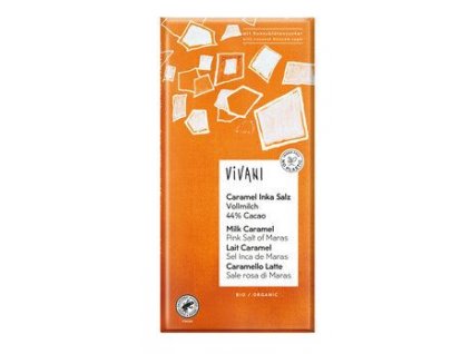 Vivani Milchkaramell Schokolade Inkasalz 80 g bio