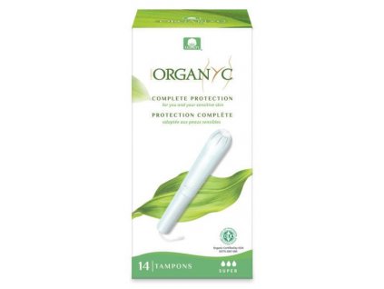 Organyc Tampony s aplikátorem SUPER 14ks eco