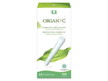 Organyc Tampóny s aplikátorom SUPER 14ks eco