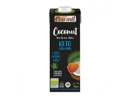 Ecomil Keto kokosový nápoj bez cukru 1l bio