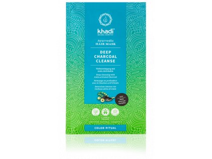 Khadi Hair Mask Deep Cleansing with Activated Charcoal 50g eco
