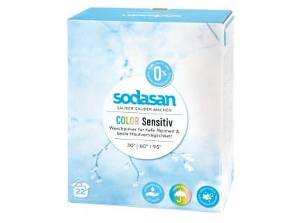 Pudră Sodasan pentru rufe colorate pentru piele sensibilă 1,01 kg eco