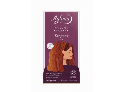Ayluna Měděná červená barva na vlasy č.40 100g eco