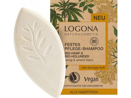 Logona Solid shampoo hemp and elderberry 60g eco
