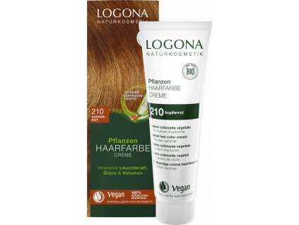 Logona Creme Haarfarbe KUPFERROT 150ml öko