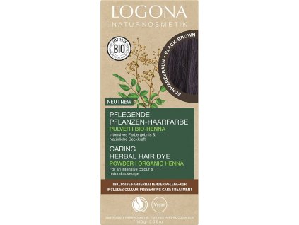 45744 logona barva na vlasy prasek cernohneda 100g eco