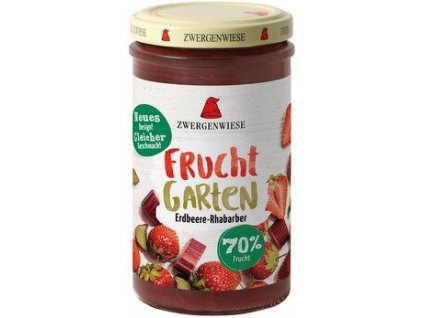 Zwergenwiese Erdbeer-Rhabarber-Fruchtaufstrich 225 g, bio