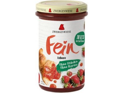 Zwergenwiese Gyümölcskrém, puha eper, 280 g, bio