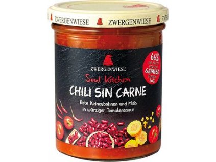 Zwergenwiese Omáčka Chili sin Carne 370g bio