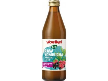 Voelkel Kombucha maliny a rybíz 330ml bio