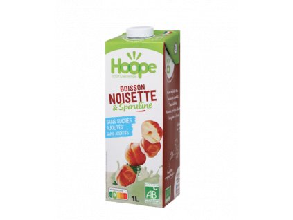 Hoope Hazelnut drink with spirulina 1l organic