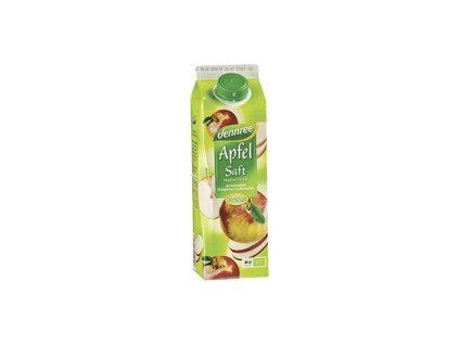 Dennree 100% Apple Juice Unfiltered 1 l Organic