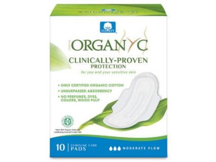 Organyc Inserts with wings MEDIUM 10pcs