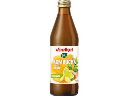 Voelkel Kombucha lime and ginger 330 ml organic