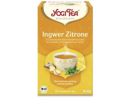 Yogi Tea Čaj zázvor a citron 30,6g bio