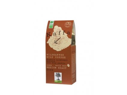 Kaffa Wild cafe boabe prajite medii 250g organic
