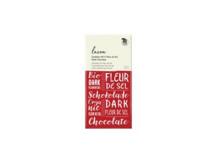 Locoa Hořká čokoláda Fleur de sel 80g bio