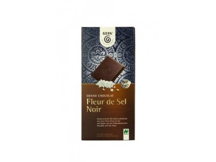 Gepa Hořká čokoláda Fleur de Sel 70% 100g bio