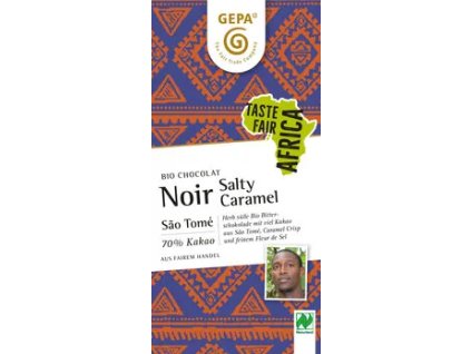 Gepa Ciocolata neagra caramel sarat 80g organic