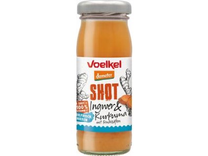 Voelkel Shot zázvor a kurkuma 95ml bio