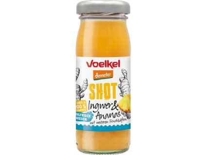 Voelkel Shot ghimbir si ananas 95 ml organic