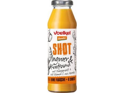 Voelkel Shot zázvor kurkuma 280 ml bio