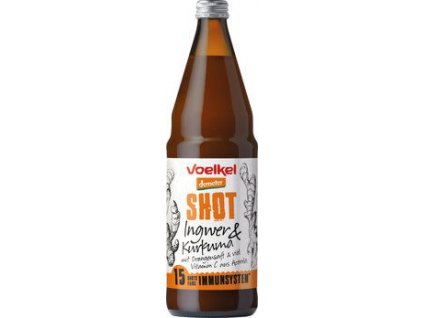 Voelkel Shot zázvor a kurkuma 750 ml bio