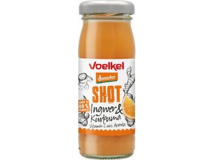 Voelkel Shot gyömbér és kurkuma 95 ml bio