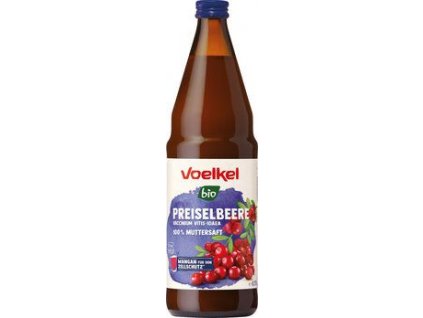 Voelkel Šťáva divoká brusinka 100% 750ml bio