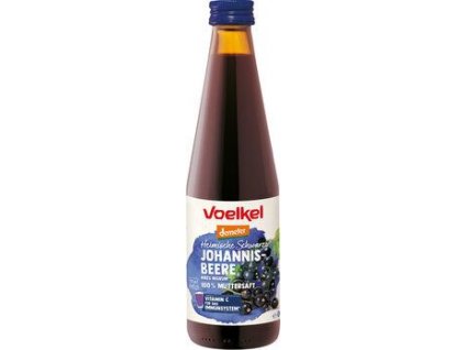 Voelkel Šťáva černý rybíz 100% 330ml bio