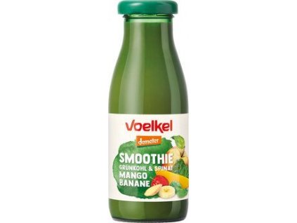 Voelkel Smoothie kel, špenát, mango a banán 250 ml bio
