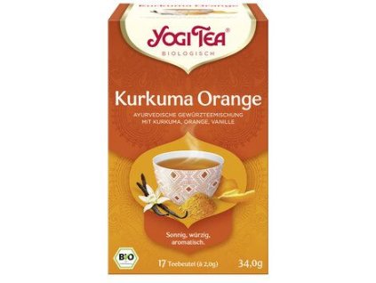 Yogi Tea Čaj kurkuma a pomaranč 34g bio