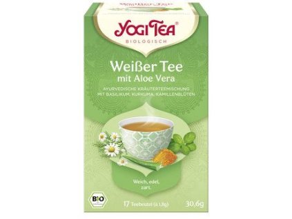 Yogi Tea Bílý čaj s aloe vera 30,6g bio