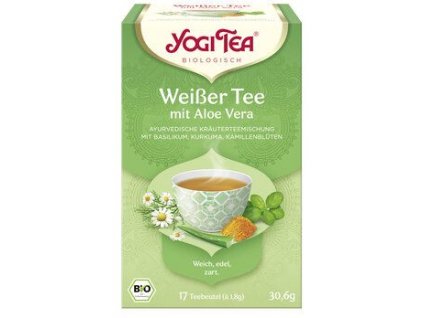 Yogi Tea Bílý čaj s aloe vera 30,6g bio