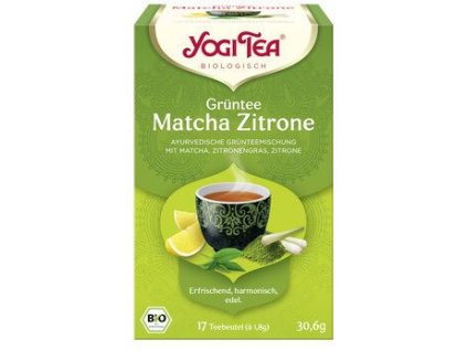 Yogi Tea Zelený čaj Matcha a citron 30,6g bio