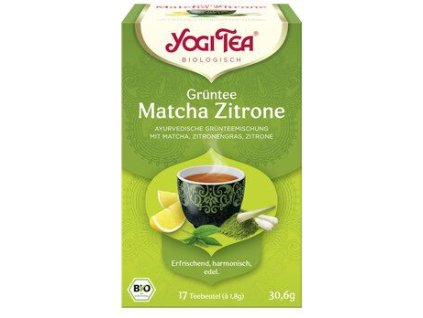 Yogi Tea Zelený čaj Matcha a citron 30,6g bio