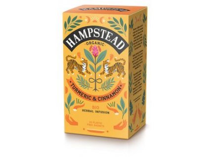 Hampstead Čaj kurkuma a škorica 50g bio