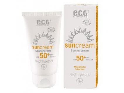 ECO Cosmetics Opalovací krém SPF50 lehnce tónovaný 75ml eco