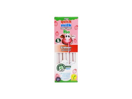 Quick Milk Magic Straws Strawberry 36g organic