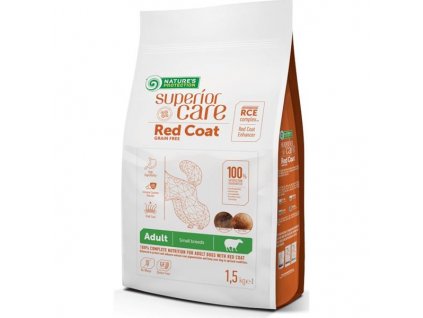 Nature's Protection Îngrijire Superioară Câine Blat Roșu uscat Adult Mini Rase Miel fără cereale 1,5 kg
