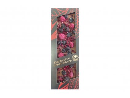 Milchschokolade mit Brombeeren, Kirschen und Flieder - Severka 120g