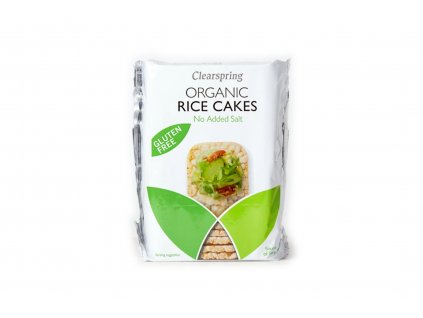 Celozrnné rýžové chlebíčky z hnědé rýže bez lepku BIO - bez přidané soli - VEGAN - Clearspring 130g