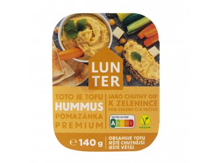 Hummus - cizrnová pomazánka s česnekem 140 g LUNTER