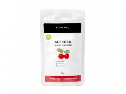 Liofilizowany proszek. Acerola 80g BIO HEALTH LINK