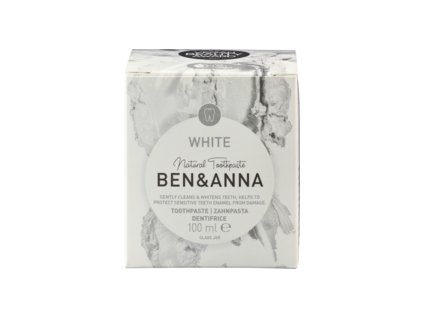Ben & Anna Zubná pasta proti sfarbeniu biela 100ml eco