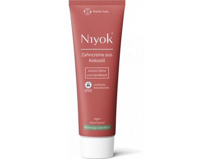 Niyok Toothpaste blood orange and basil 75ml eco