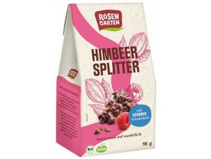 Rosengarten Raspberries in chocolate 90g organic