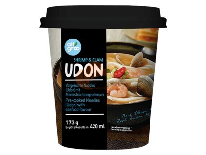 ALLGROO instant. udon polievka s morskými plodmi v tégliku 173g