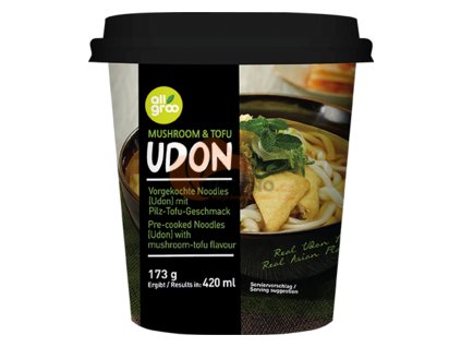 ALLGROO instant. udon polévka houbová s tofu v kelímku 173g