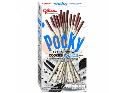 glico pocky cookies cream tycinky 45g